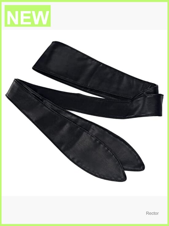 Wide Wrap Cinch Belt for Dresses - Leather Tie Knot Waist Belt main image 6